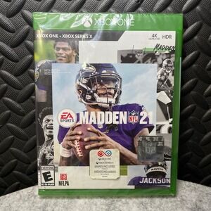 Madden NFL 21 Xbox‎ One Xbox Series X Football Videogame Factory Sealed
